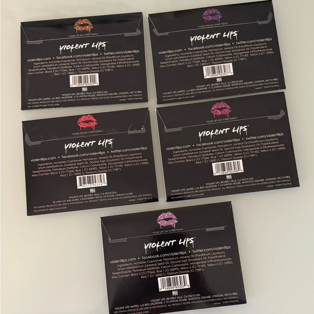 *Violent Lips* Temporary Lip Tattoo‎ Bundle